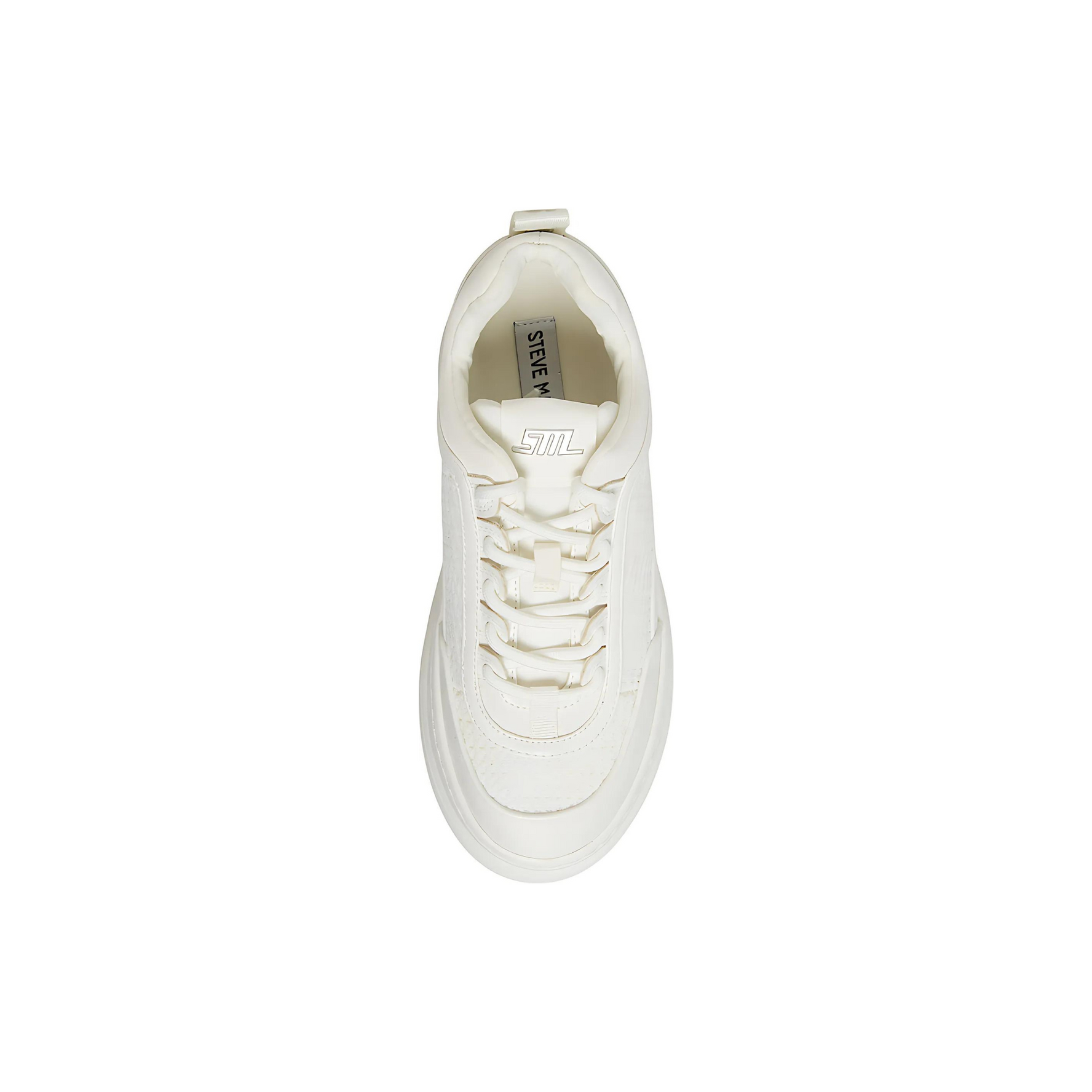 Steve Madden Women's Destiny White Lace Up Sneaker