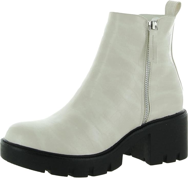 Steve Madden Womens Convinced Lug Sole Ankle Booties