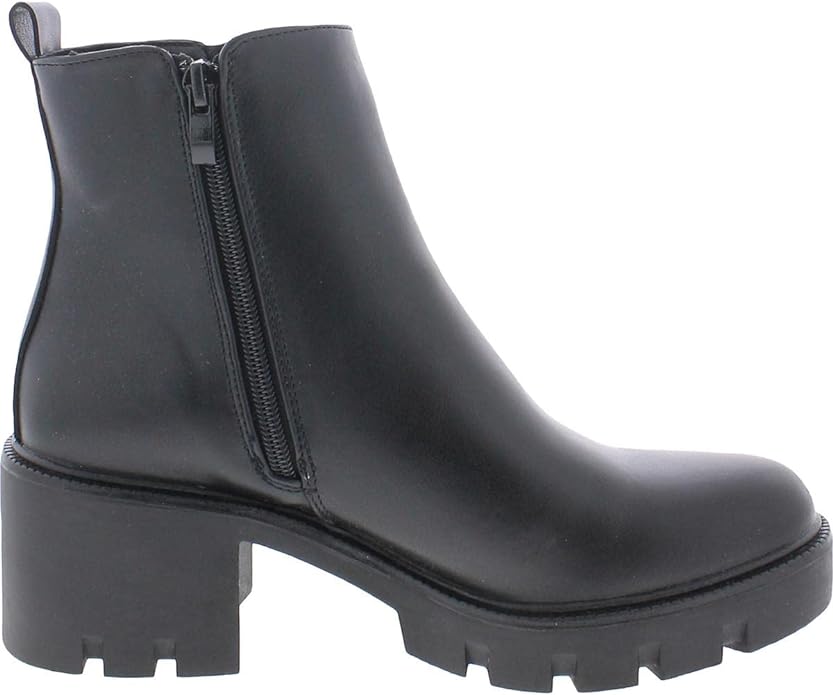 Steve Madden Womens Convinced Lug Sole Ankle Booties