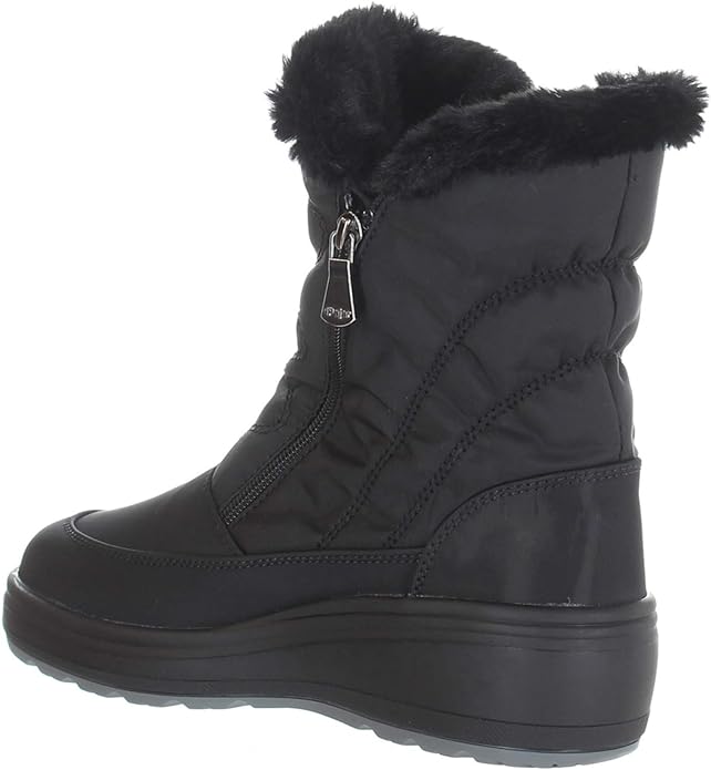 PAJAR Canada Veronica Women's Black Nylon Winter Snow Boots - Fleece Lined