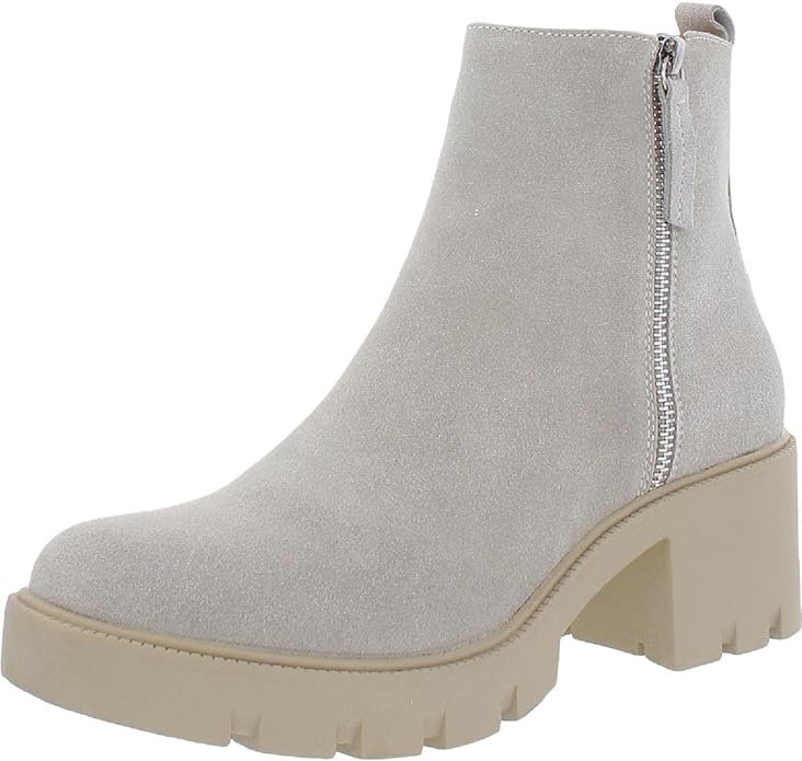 Steve Madden Womens Convinced Lug Sole Ankle Booties