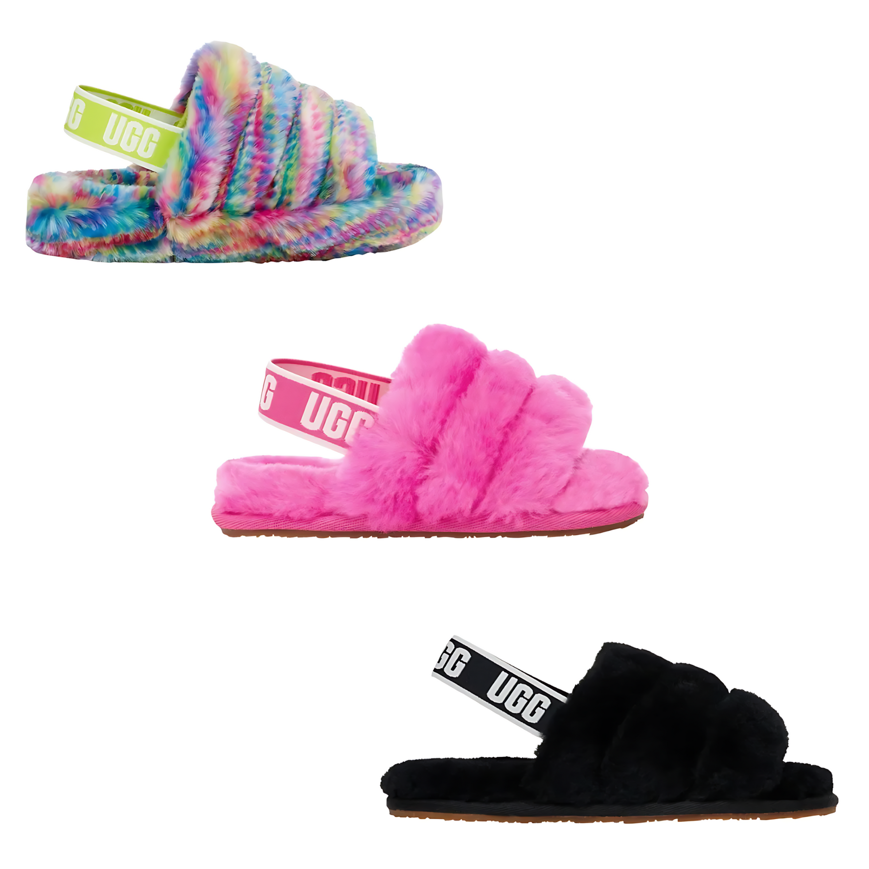 Ugg Fluff Yeah Kid's Sheepskin Slide Slipper Sandals