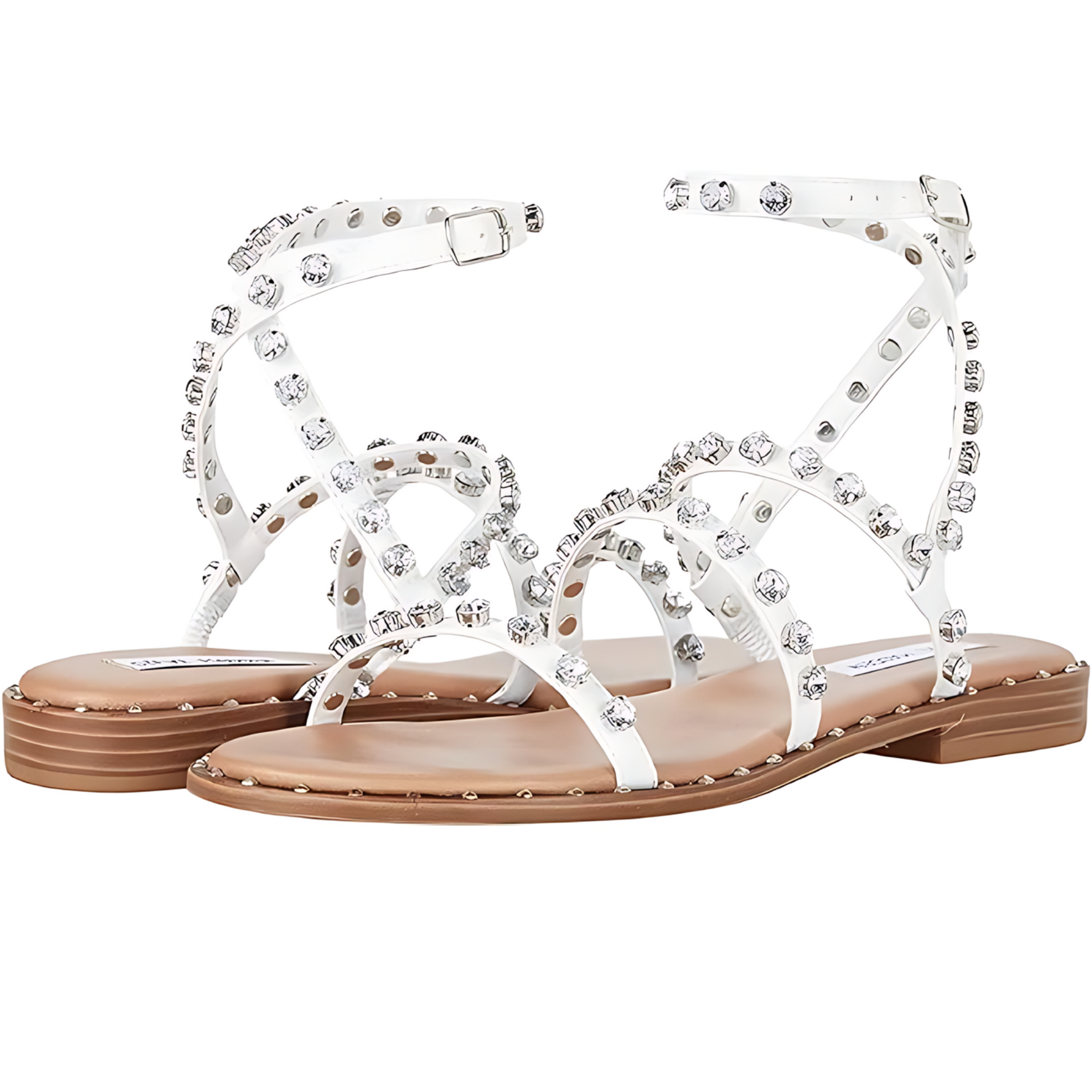 Steve Madden Women's Travel Flat Rhinestone Sandal