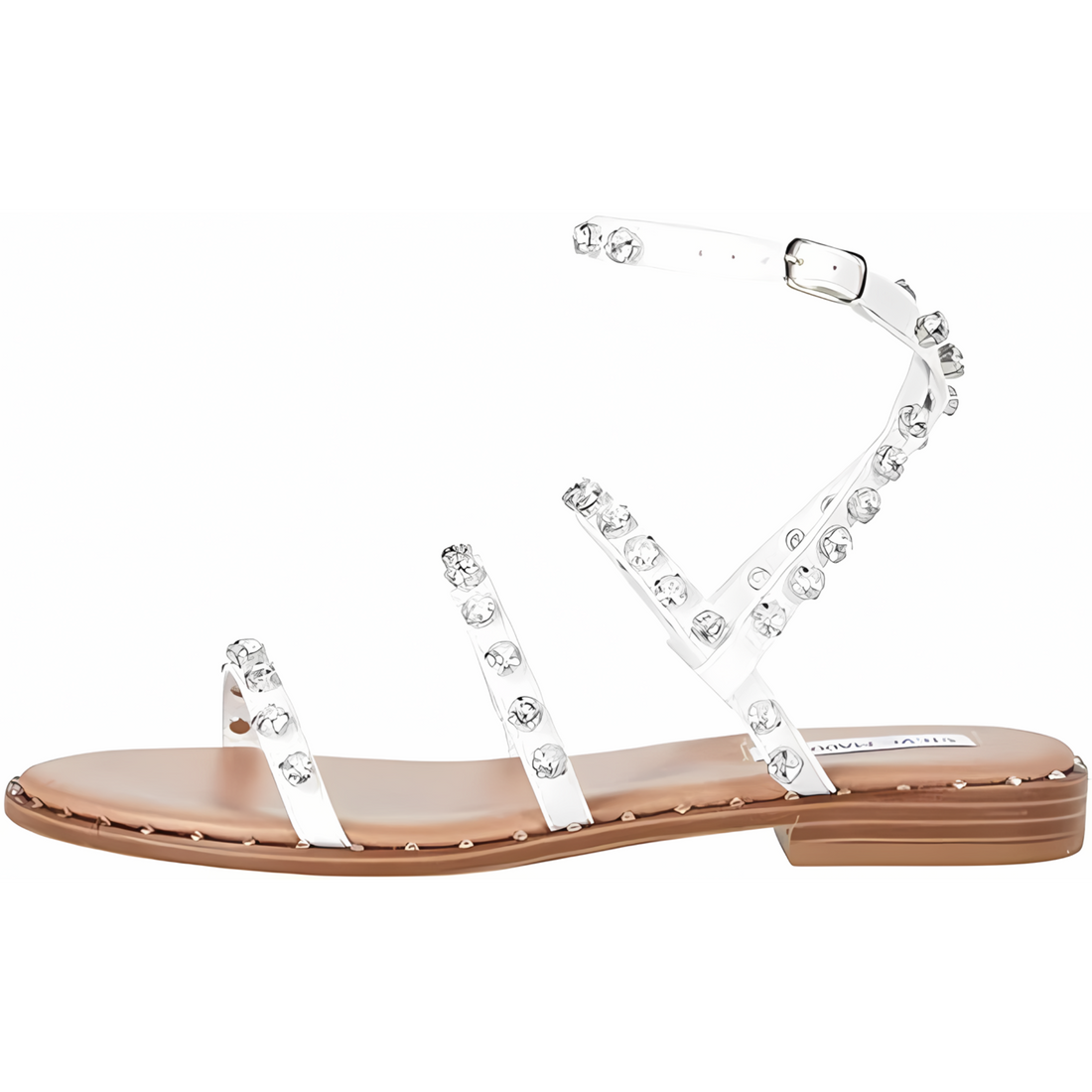 Steve Madden Women's Travel Flat Rhinestone Sandal