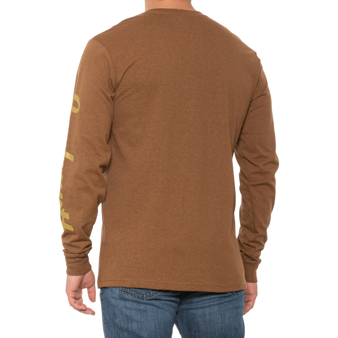 Carhartt Men's Relaxed Fit Heavyweight Pocket Graphic T-Shirt Long-Sleeve