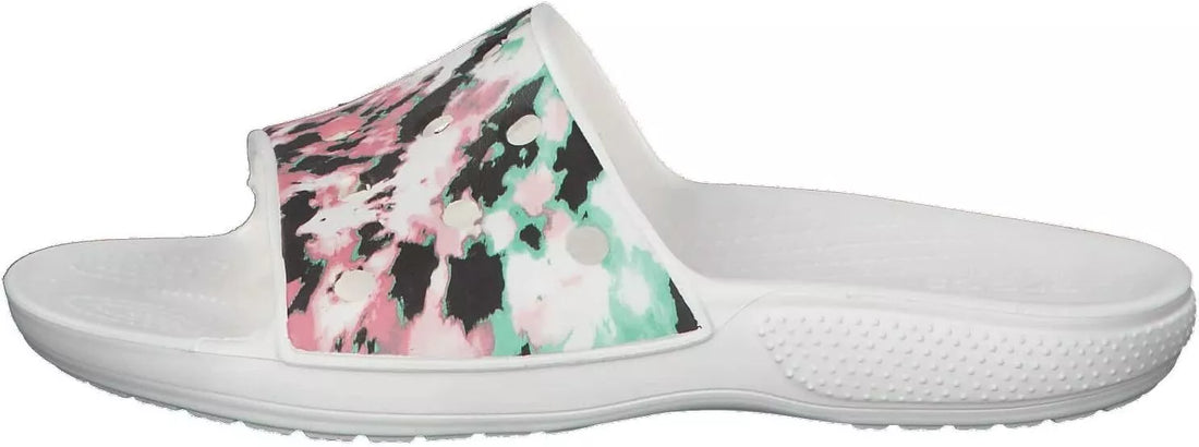 Crocs Classic Tie-Dye Mania Slide Multi/White