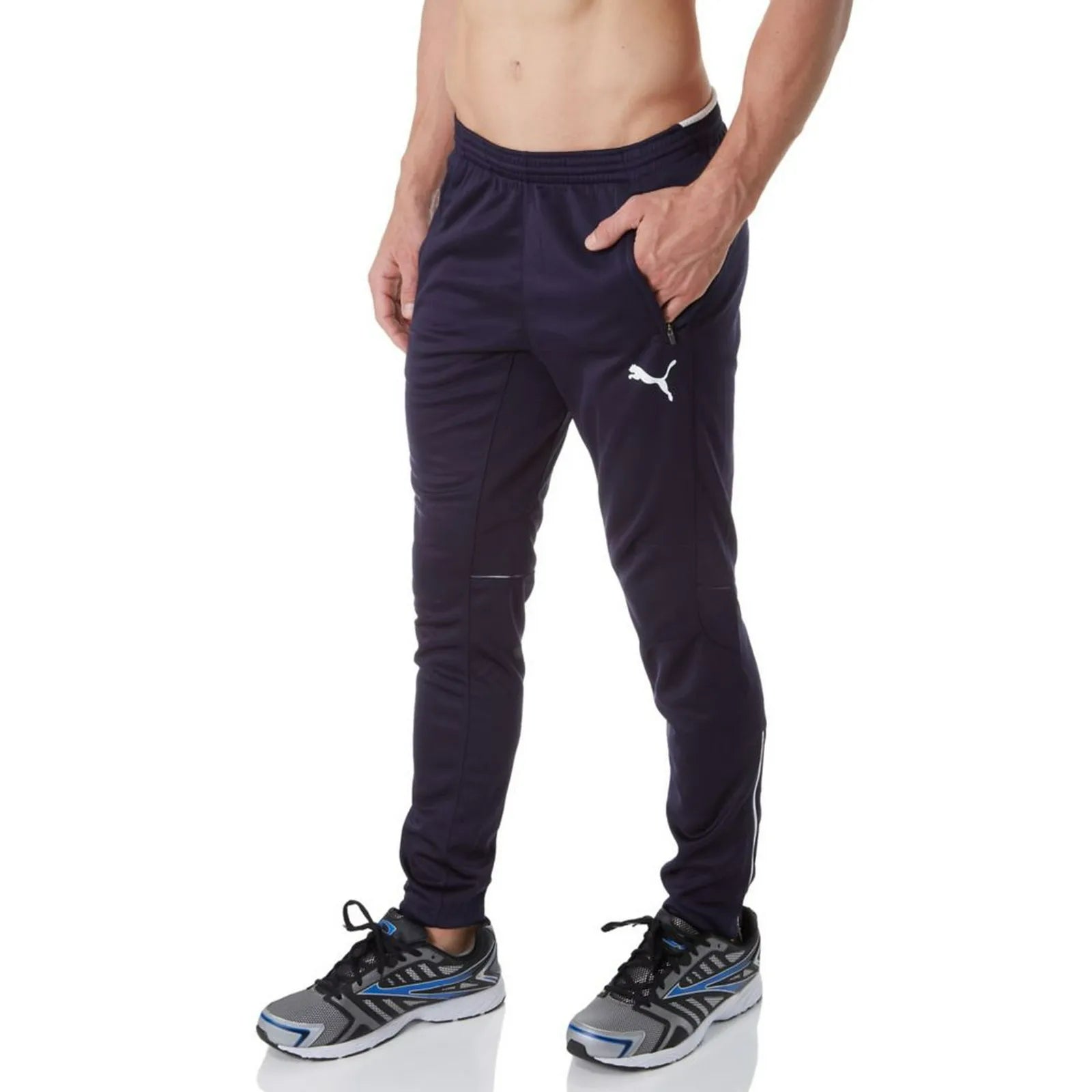 Men's Puma 653824 Drawstring Training Pants - Navy