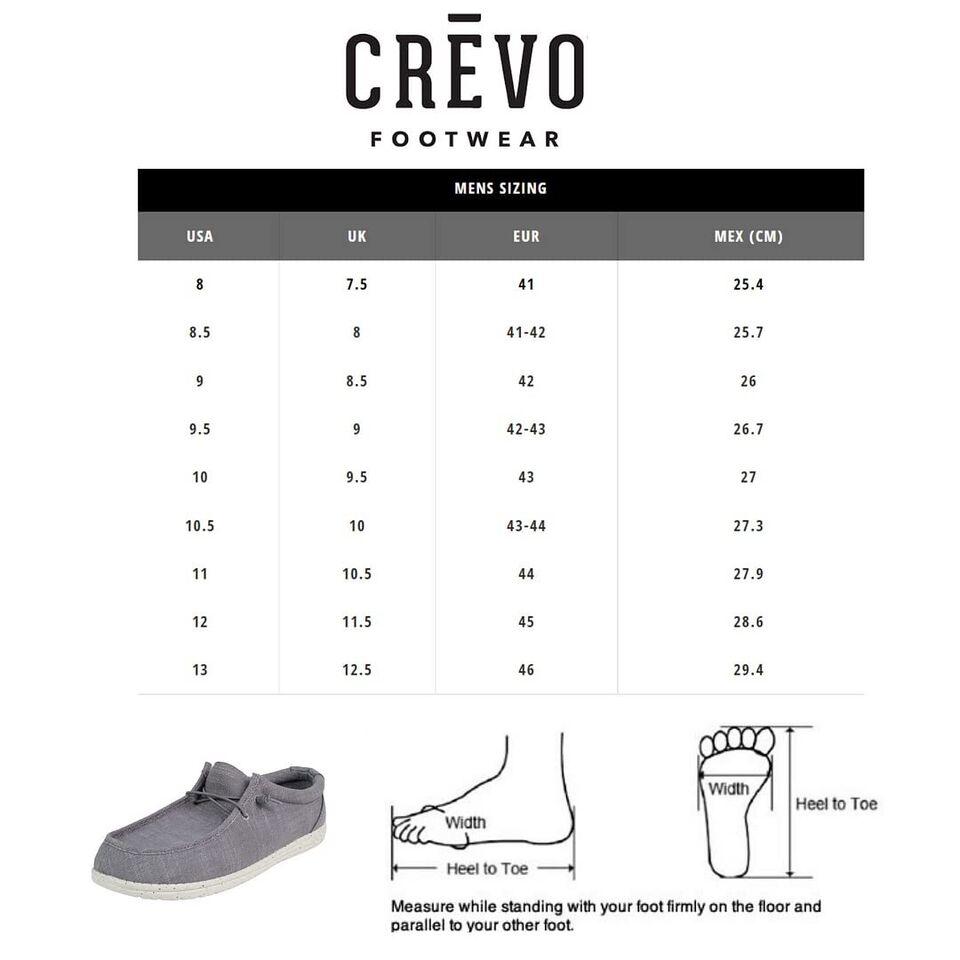 Crevo Ronnie Men's Slip On Canvas Loafer Sneakers