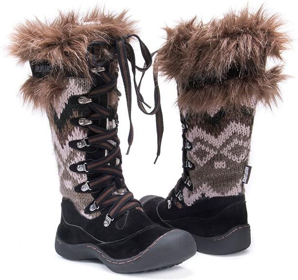 Muk Luks Women's Gwen Lace Up Snow Winter Boot