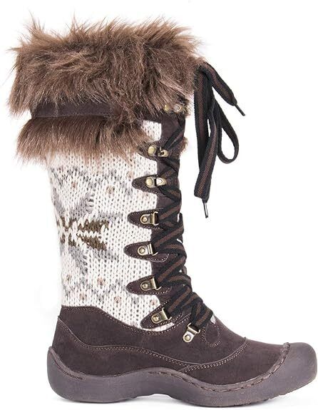 Muk Luks Women's Gwen Lace Up Snow Winter Boot