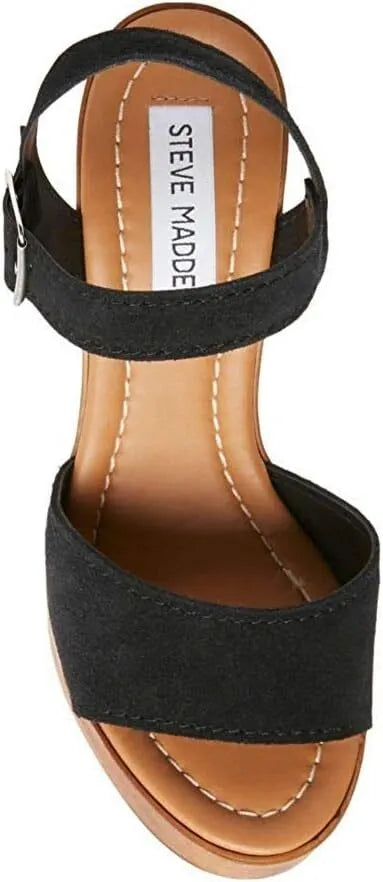 Steve Madden Celleste Women's Wooden Wedge Sandals - 8 M US