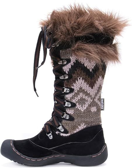 Muk Luks Women's Gwen Lace Up Snow Winter Boot