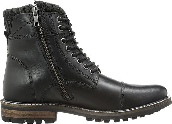 Crevo Men's Camden Leather Cap Toe Fashion Boots