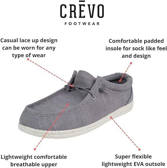 Crevo Ronnie Men's Slip On Canvas Loafer Sneakers