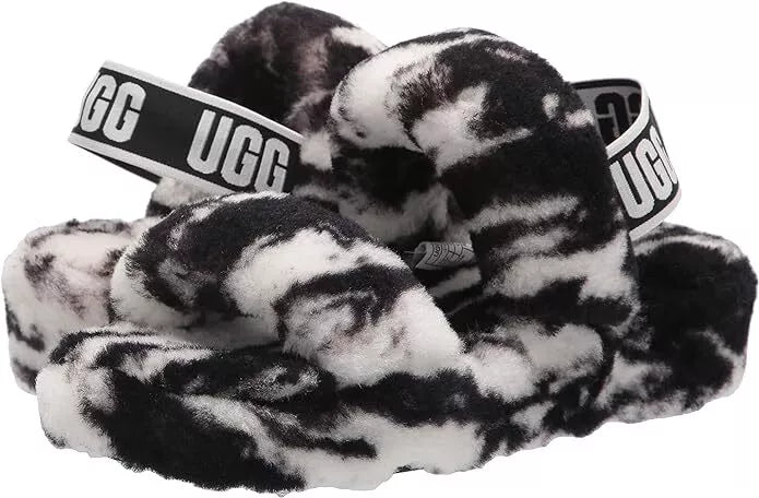 Ugg Oh Yeah Women's Sheepskin Furry Slide Sandals